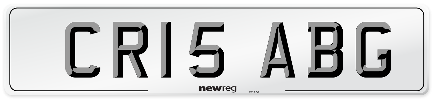 CR15 ABG Number Plate from New Reg